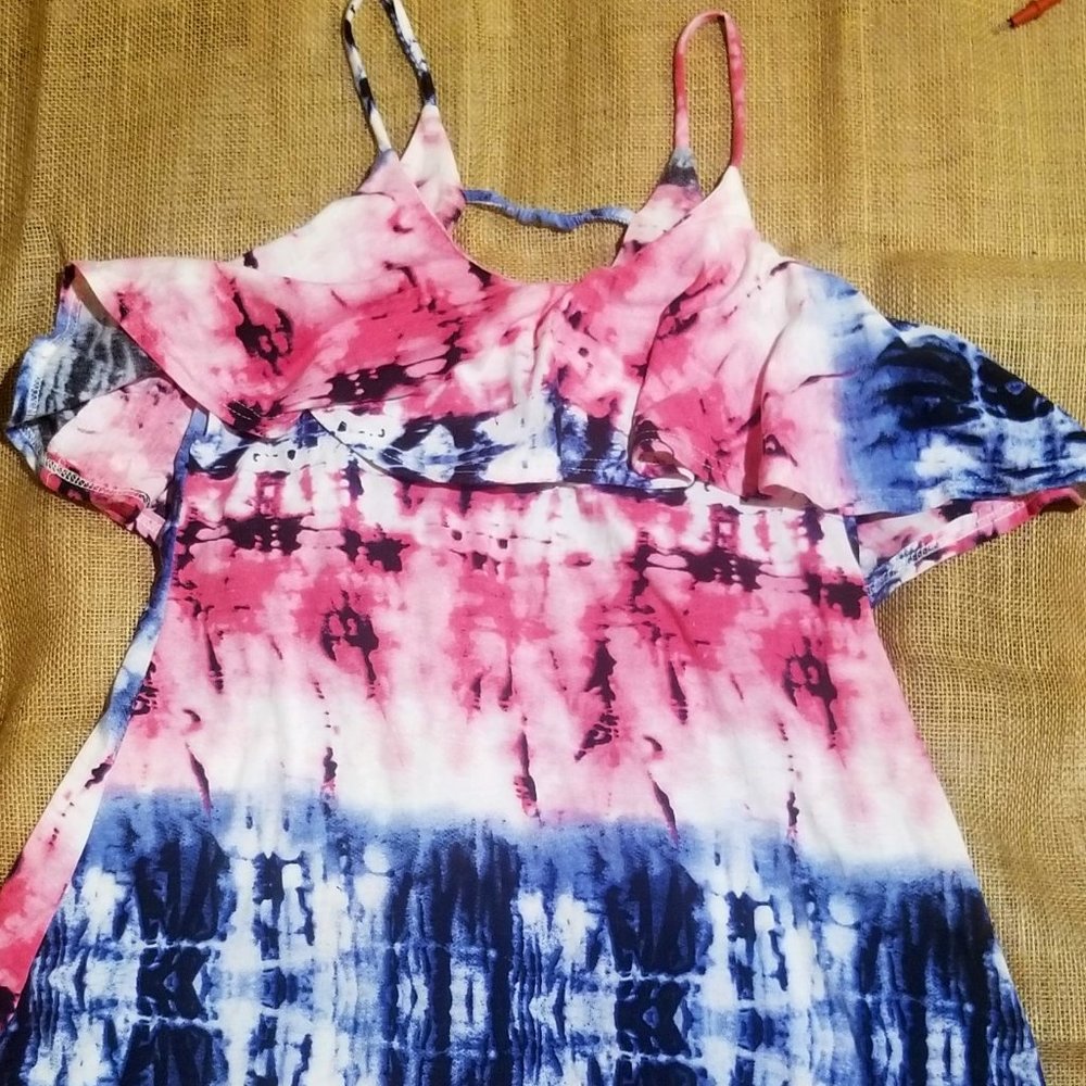 Cute Tie Dye Mini Dress